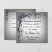 WISSELKOERS VOOR BINDINGEN - Grijze Paarse grens Kaart (Voorkant / Achterkant)