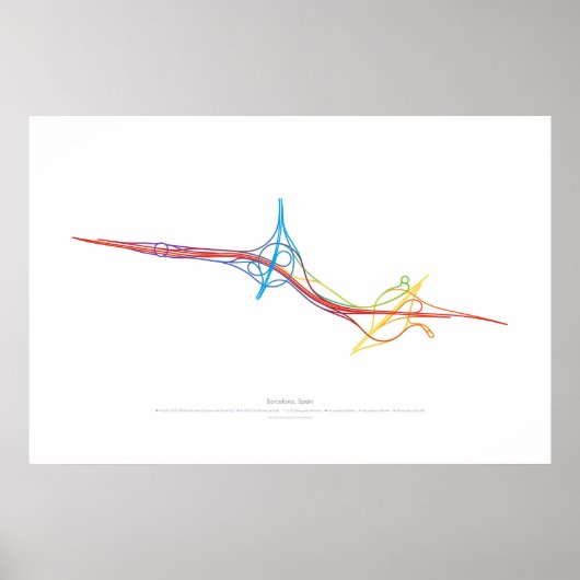 Wisselkoor: Barcelona, Spanje 2 Poster (Voorkant)