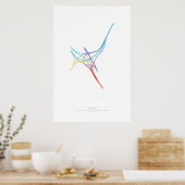Wisselkoor: Madrid, Spanje 1 Poster (Keuken)