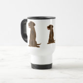 Wisselstroom-Chocolade Lab Travel Mug Reisbeker (Voorkant links)