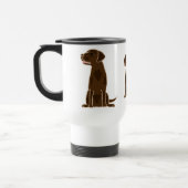 Wisselstroom-Chocolade Lab Travel Mug Reisbeker (Links)