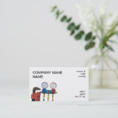 Wisselstroomgereedschappen en pijpmoersleutel visitekaartje (Staand voorkant)