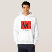 Wisselstroomkleding Logo en gestreken kledingshirt Hoodie (Voorkant volledig)