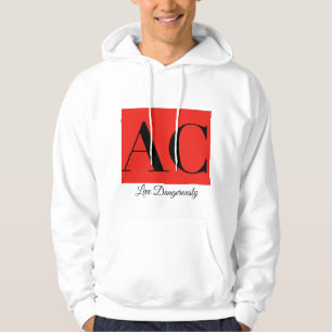 Wisselstroomkleding Logo en gestreken kledingshirt Hoodie