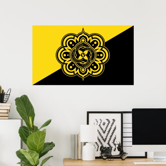 Wisselstroomvlag afdrukken poster (Thuiskantoor)