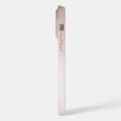 Wisselvallig Stof Roze Ombre Gradiënt Moderne Mono iPhone Hoesje (Linkerkant)