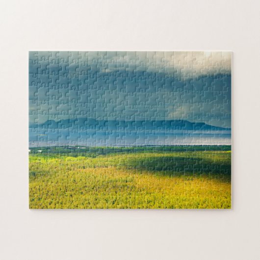 Wisselvallig uitzicht op Lake Superior Sleeping Gi Legpuzzel (Horizontaal)
