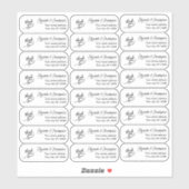 Wissen Bedankt Retouradres Aangepast transparant Sticker (Vel)