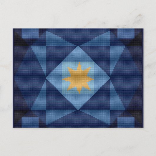 WISSEN OP EEN STAR BRIEFKAART (Voorkant)