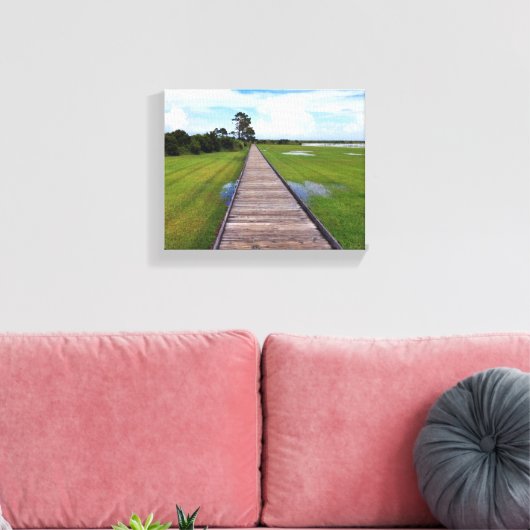 Wissen pad canvas afdruk (Insitu (Woonkamer))