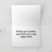 WISSEN VOOR EEN EENVOUDIGE/HAPPY-SPRING FEESTDAGEN KAART (Binnen)