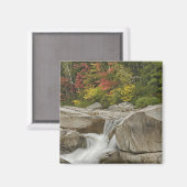 Wisserivier die door rotsen stroomt, wit magneet (Voorkant / Achterkant)