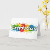 *WIST DAT JE HET KON EN JE DEED HET* GEFELICITEERD KAART (Gele Bloem)