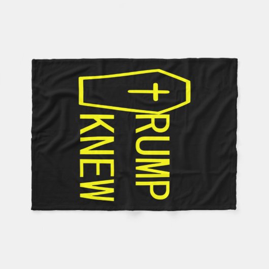 Wist dat Trump loog dat mensen stierven Fleece Deken (Voorkant (Horizontaal))