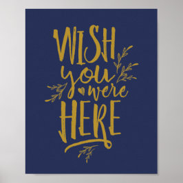 Wist je dat je hier was Huwelijk Herdenking Tafelb Poster