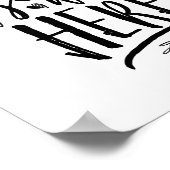 Wist je dat je hier was Trouw Herdenking Tafelbord Poster (Hoek)