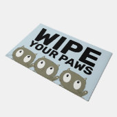 WIST UW PAWS CUTE CAT LOVER DEUR MAT (Schuin)