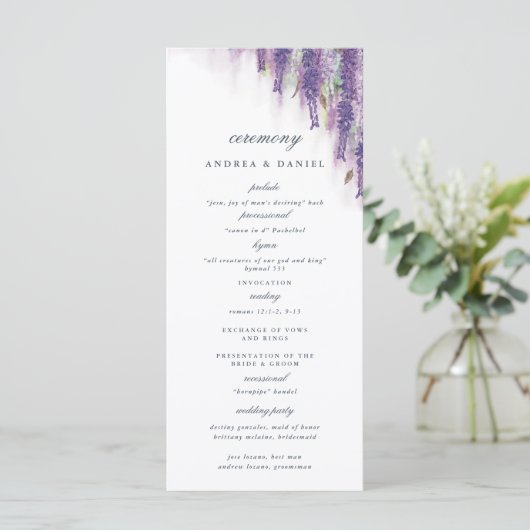 Wisterdromen Programmakaart (Staand voorkant)