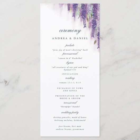 Wisterdromen Programmakaart (Voorkant)