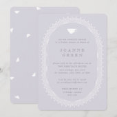 Wisteria Afternoon Tea Bruids-/Huwelijksfeest Kaart (Voorkant / Achterkant)