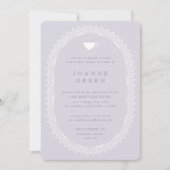 Wisteria Afternoon Tea Bruids/Trouwdouche Kaart (Voorkant)