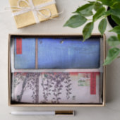 Wisteria and Arched Bridge, Hiroshige Tissuepapier (Geschenk)