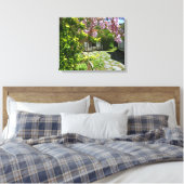 Wisteria and Rocking Chairs - Martha's Vineyard Canvas Afdruk (Insitu (Slaapkamer))