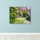 Wisteria and Rocking Chairs - Martha's Vineyard Canvas Afdruk (Insitu (Houten vloer))