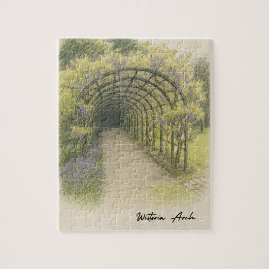 Wisteria Arch Jigsaw Legpuzzel (Verticaal)