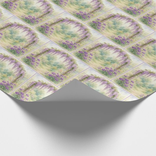 Wisteria Archway in een zomertuin Cadeaupapier (Hoek)