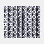Wisteria Art Deco waaier tegel fleece deken (Voorkant (Horizontaal))
