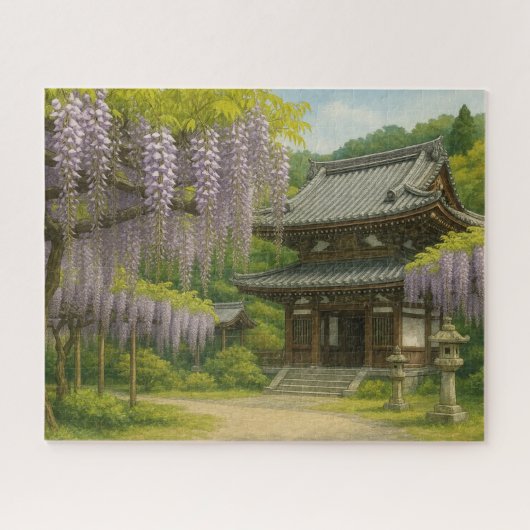 Wisteria at Byakugo-ji Temple Legpuzzel (Horizontaal)
