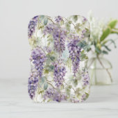 Wisteria Background Kaart (Staand voorkant)