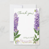 Wisteria bedankje bedankkaart (Voorkant)