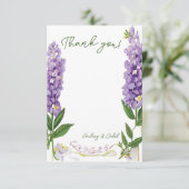 Wisteria bedankje bedankkaart (Staand voorkant)