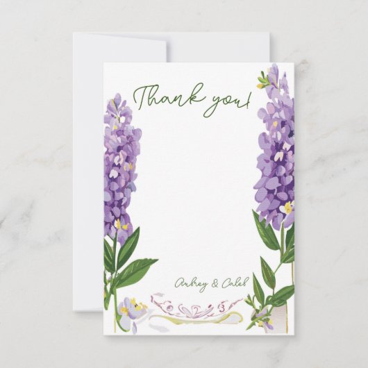 Wisteria Bedankkaart (Voorkant)