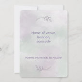 Wisteria Bewaar de datum Kaart (Achterkant)