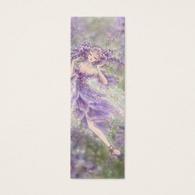 Wisteria Bladwijzer Mini Visitekaartjes (Voorkant)