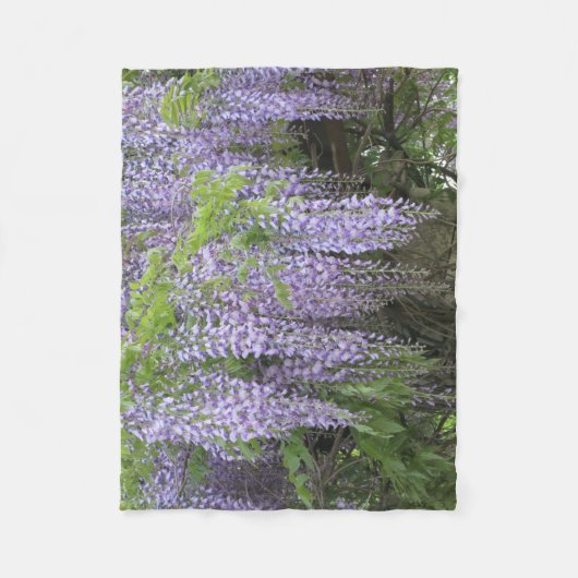 Wisteria Blanket for Lovers of Flowers Fleece Deken (Voorkant)