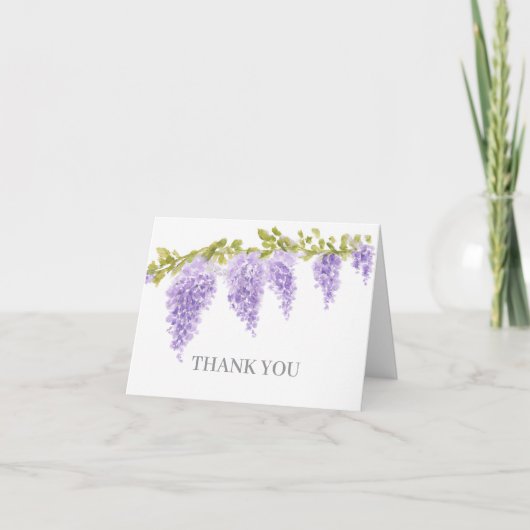 Wisteria Bloem Schilderen Bedankt (Voorkant)