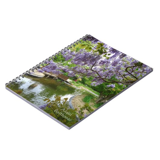 Wisteria bloemen notitieboek (Linkerzijde)