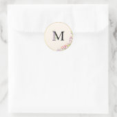 Wisteria bloemige bruiloft sticker (Tas)