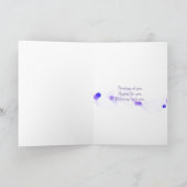 wisteria bloesem-denkt aan u kaart (Binnen)