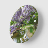 Wisteria-bloesems. Frankrijk Ronde Klok (Hoek)