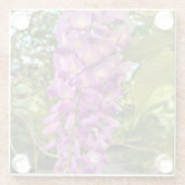 Wisteria Bloom Glazen Onderzetter (Achterkant)