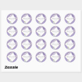 Wisteria Blooms Ronde Sticker (Vel)