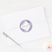 Wisteria Blooms Ronde Sticker (Envelop)
