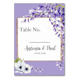 Wisteria Blooms Wedding Kaart