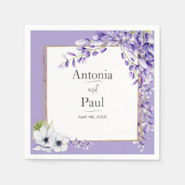 Wisteria Blooms Wedding Servet