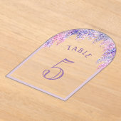 Wisteria boog eerste communie acryl tafel nummer acryl uitnodigingen (Laagn)